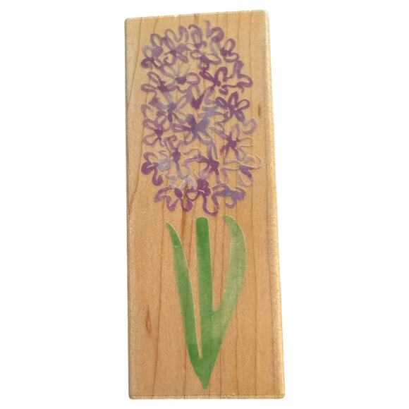 Hero Arts 2006 Water Hyacinth H3858 Large Rubber Stamp - Picture 1 of 3